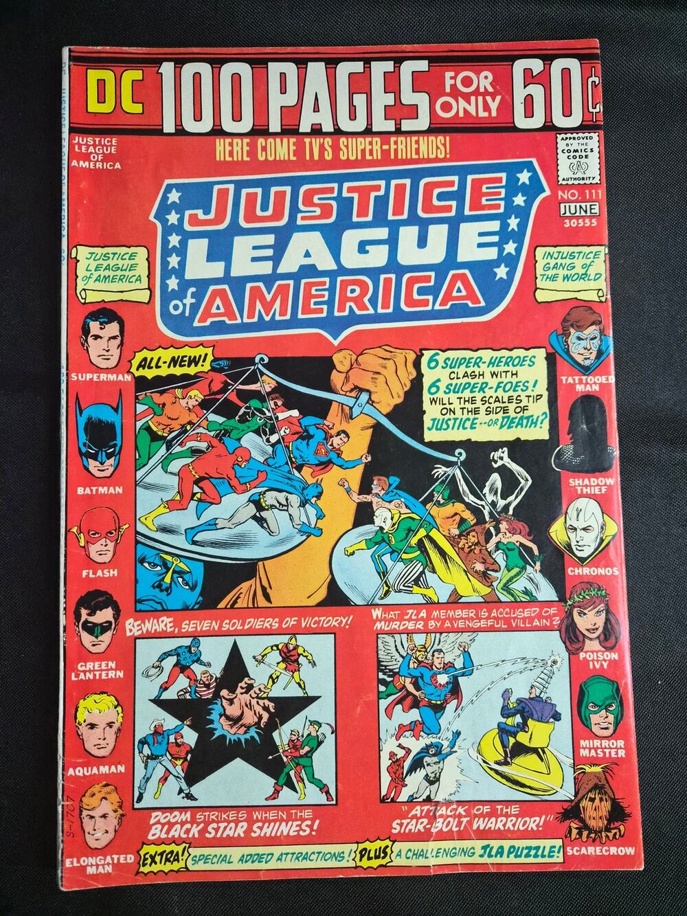 Justice League of America #111 (06/74) 100 pg 1st Libra & Injustice Gang FN+ DC